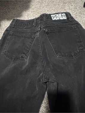 Vintage 90s BONGO Black High Waisted Jeans Size 7 (Fits 25/26).0-2sz